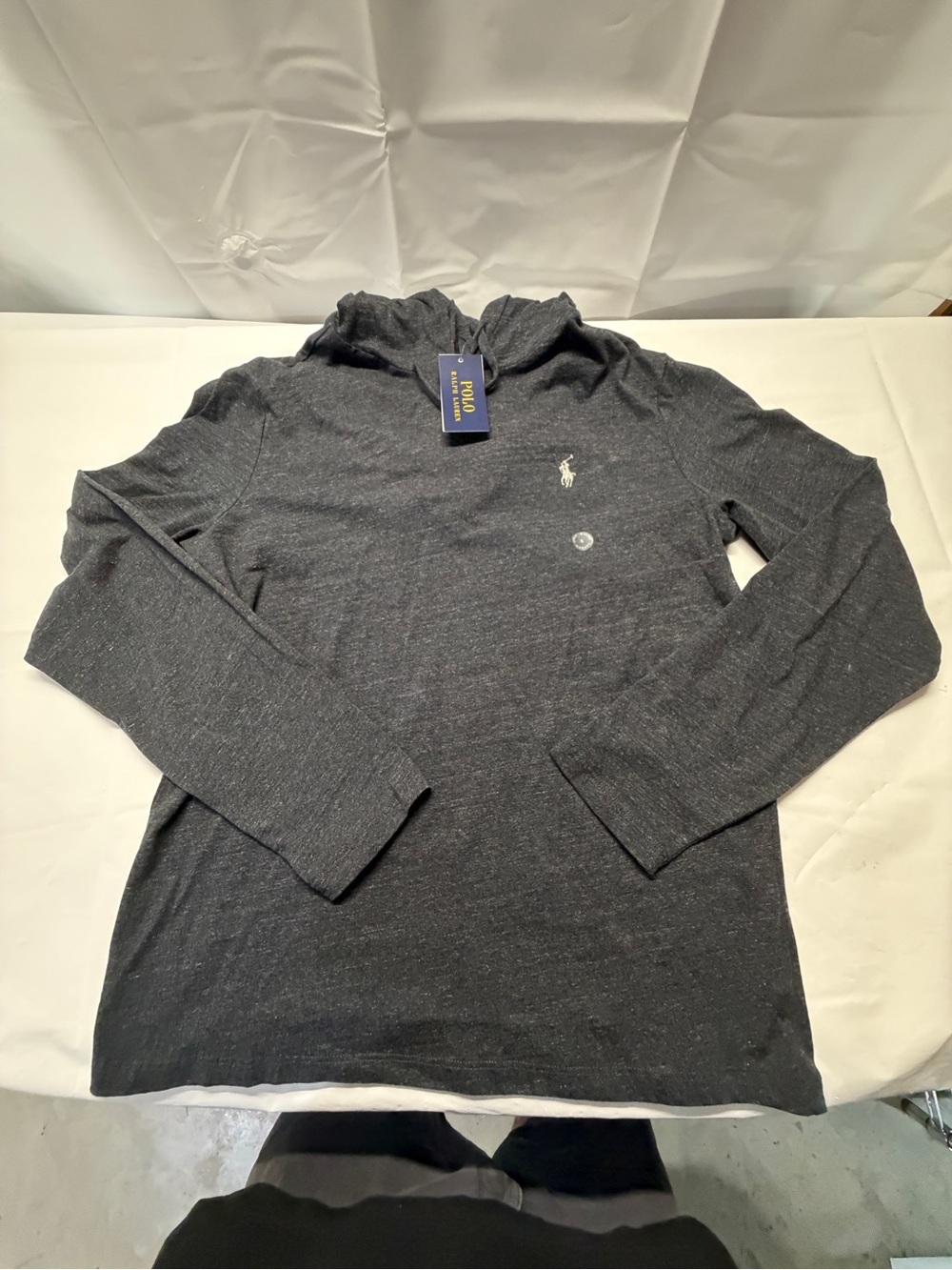 Polo by Ralph Lauren Dark Gray Long‎ Sleeve Hoodie Shirt